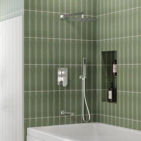 ZESTAW PRYSZNICOWY PODTYNKOWY Z WYLEWKĄ S-1193 CHROM