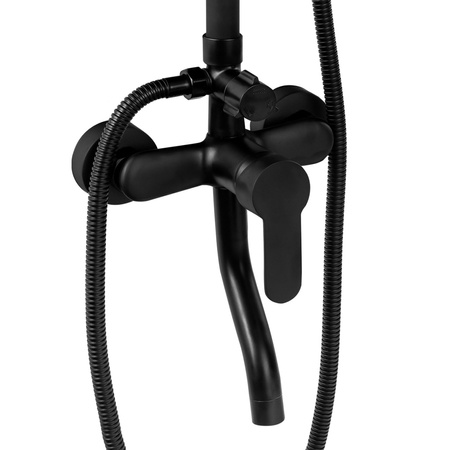 ZESTAW PRYSZNICOWY NATRYSKOWY NATYNKOWY VALERIA S-1200B CZARNY