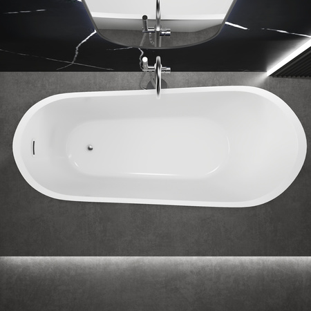 WANNA WOLNOSTOJĄCA ALLISON AKRYLOWA 170X75X72 BIAŁA