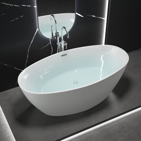 WANNA WOLNOSTOJĄCA SKYLER AKRYLOWA 170X80X58 BIAŁA