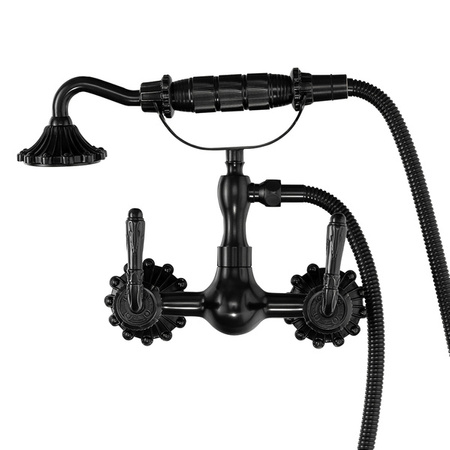 BATERIA WANNOWA ISABELLA PRYSZNICOWA ŚCIENNA RETRO S-1183B CZARNA