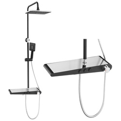 ZESTAW PRYSZNICOWY NATRYSKOWY NATYNKOWY LIVIA S-1206BC CZARNY/CHROM