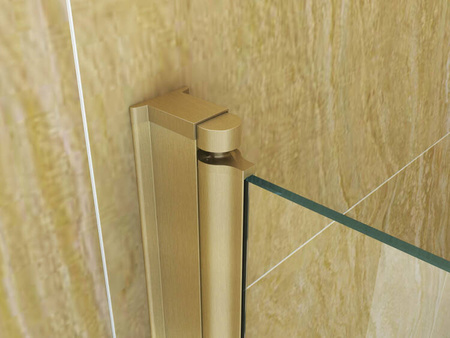 PARAWAN NAWANNOWY MARION 3-SKRZYDŁOWY 120X140 RUCHOMY ZŁOTY SZCZOTKOWANY