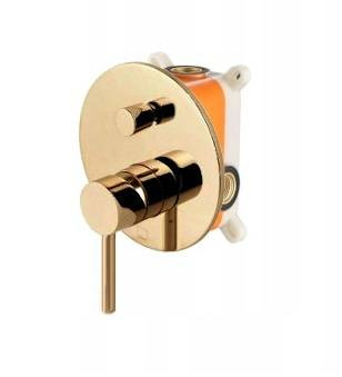 ZESTAW NATRYSKOWY PODTYNKOWY CARLO S-1098 ZŁOTY