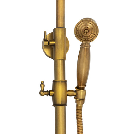 ZESTAW PRYSZNICOWY RETRO SENTINI NATYNKOWY S-1188V STARE ZŁOTO