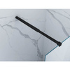 ŚCIANKA PRYSZNICOWA WALK-IN 2-CZĘŚCIOWA  120x40x200 TRANSPARENT CZARNA