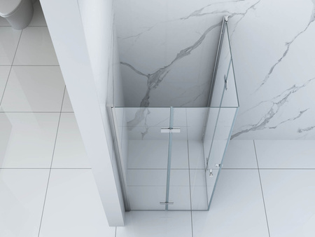 KABINA PRYSZNICOWA BAXLER KWADRATOWA TRANSPARENTNA - 100X100X190 CHROM