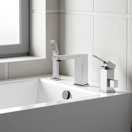 BATERIA WANNOWA CUBO 3-OTWOROWA S-1032 CHROM