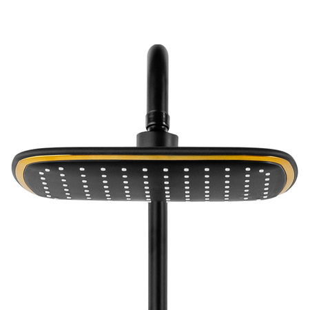 ZESTAW PRYSZNICOWY SENTINI NATRYSKOWY NATYNKOWY S-1191BG CZARNY/ZŁOTY