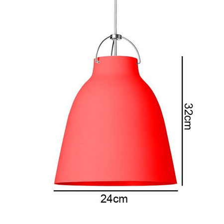 LAMPA SUFITOWA 23180B CZERWONA