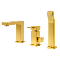 BATERIA WANNOWA CUBO 3-OTWOROWA S-1032G ZŁOTA