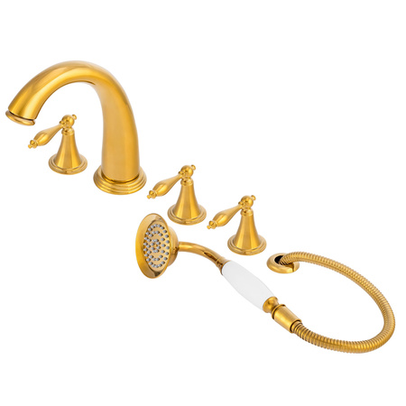 BATERIA WANNOWA 5-OTWOROWA RETRO S-1214G ZŁOTA