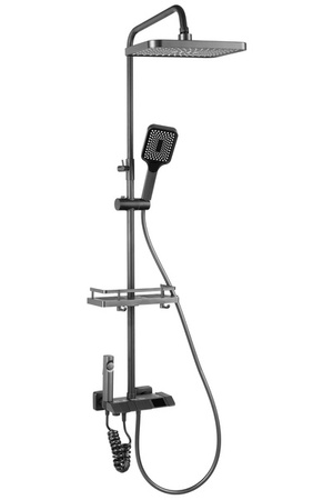 ZESTAW PRYSZNICOWY NATRYSKOWY NATYNKOWY S-1168 SZARY