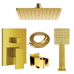 ZESTAW NATRYSKOWY PODTYNKOWY BASILIO S-1103G V3 ZŁOTY