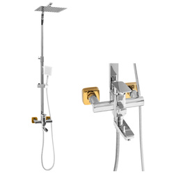 ZESTAW PRYSZNICOWY NATYNKOWY CUBO S-1196 CHROM