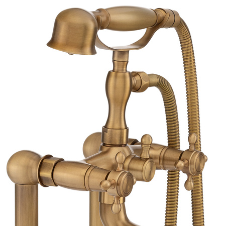 BATERIA WANNOWA CAMILLA WOLNOSTOJĄCA RETRO S-1071V STARE ZŁOTO