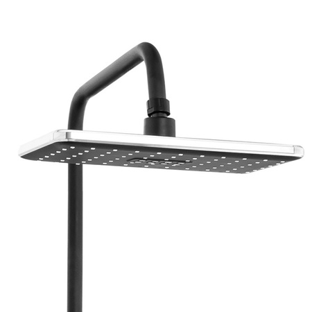 ZESTAW PRYSZNICOWY NATRYSKOWY NATYNKOWY ELENA S-1207BC CZARNY/CHROM