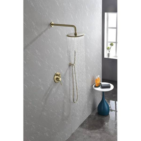 ZESTAW NATRYSKOWY PODTYNKOWY CARLO S-1098 ZŁOTY