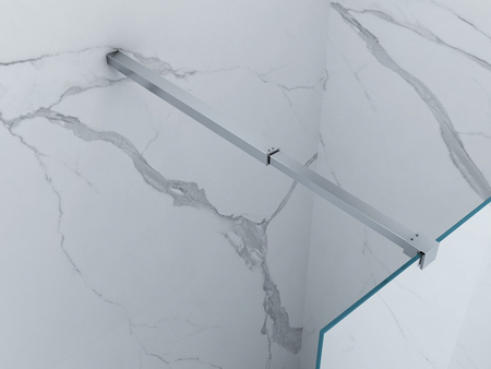 ŚCIANKA PRYSZNICOWA WALK-IN 2-CZĘŚCIOWA 120x40x200 TRANSPARENT CHROM
