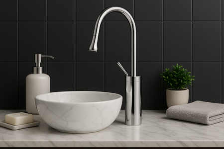 BATERIA UMYWALKOWA LUCA WYSOKA OBROTOWA S-1154 CHROM