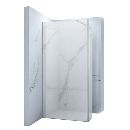 ŚCIANKA PRYSZNICOWA WALK-IN 2-CZĘŚCIOWA  80x40x200 TRANSPARENT CHROM