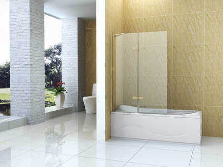 PARAWAN NAWANNOWY GARETT 2-SKRZYDŁOWY 100X150 FIX ZŁOTY SZCZOTKOWANY