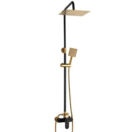 ZESTAW PRYSZNICOWY MARTINA NATRYSKOWY NATYNKOWY S-1190BG CZARNY/ZŁOTY