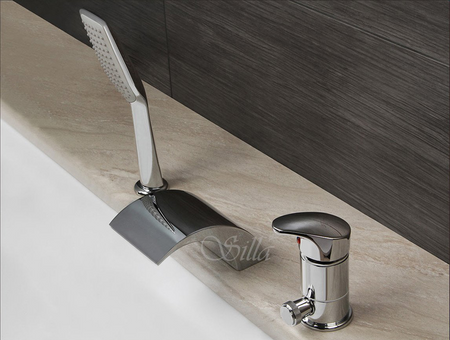 BATERIA WANNOWA CASCADE 3-OTWOROWA S-1008 CHROM