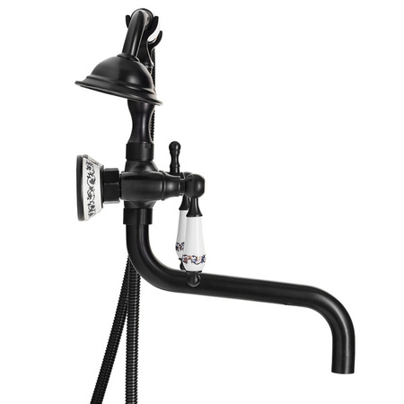 BATERIA WANNOWA ŚCIENNA PALOMA RETRO S-1184B CZARNA