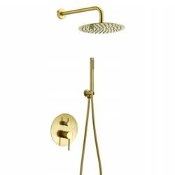 ZESTAW NATRYSKOWY PODTYNKOWY CARLO S-1098 ZŁOTY