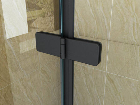 PARAWAN NAWANNOWY MARION 3-SKRZYDŁOWY 120X140 RUCHOMY CZARNY