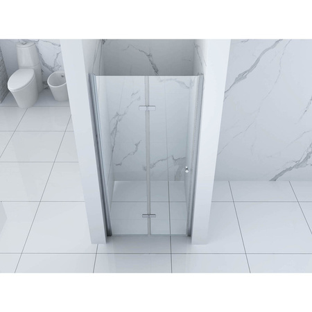 DRZWI PRYSZNICOWE SKŁADANE BOSTON - 190 X 70 CM CHROM