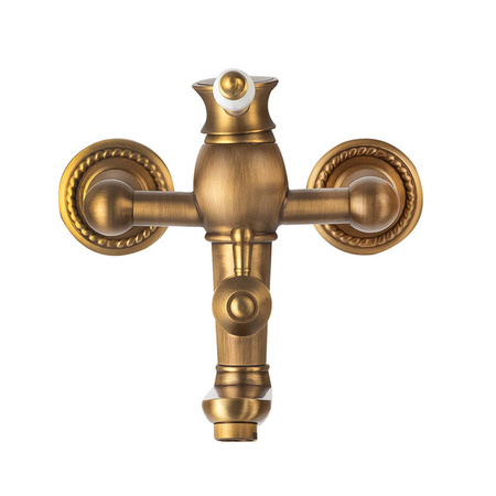 BATERIA WANNOWA VERONA ŚCIENNA RETRO S-1185V STARE ZŁOTO