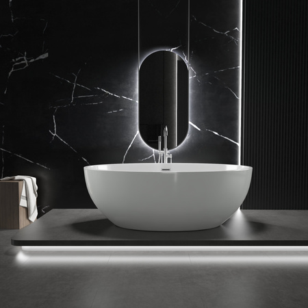 WANNA WOLNOSTOJĄCA LUNA AKRYLOWA 175X100X58 BIAŁA