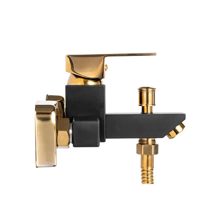 BATERIA WANNOWA ŚCIENNA CUBO S-1176BG CZARNY/ZŁOTY