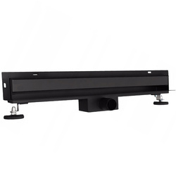 Odpływ liniowy ścienny boczny - 700mm Czarny