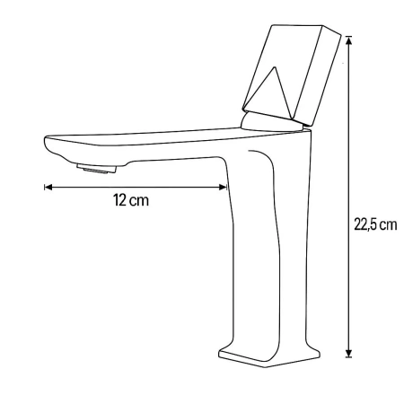 BATERIA UMYWALKOWA STONE STOJĄCA NISKA S-1140G ZŁOTA