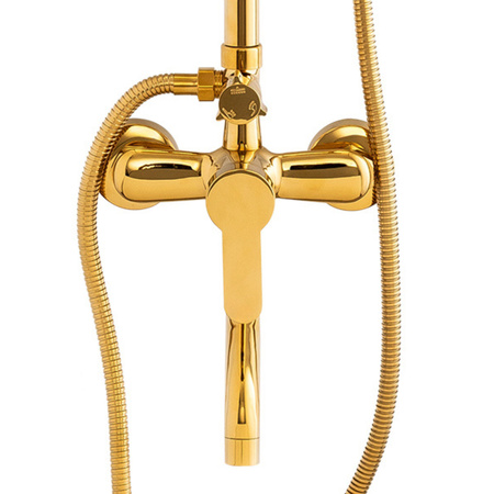 ZESTAW PRYSZNICOWY NATRYSKOWY NATYNKOWY VALERIA S-1200G ZŁOTY