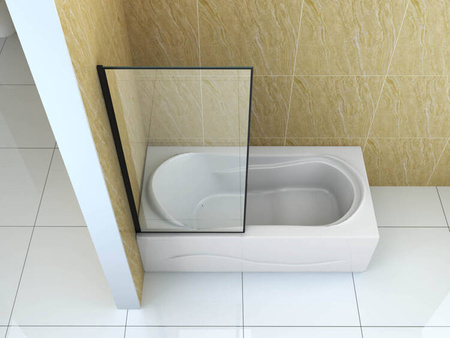 PARAWAN NAWANNOWY MADISON 1-SKRZYDŁOWY 80X140 FIX CZARNY