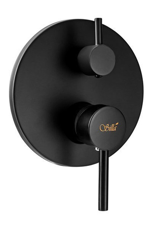 ZESTAW NATRYSKOWY PODTYNKOWY CARLO S-1098B CZARNY