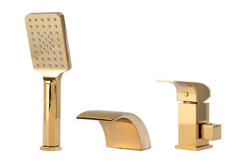 BATERIA WANNOWA 3-OTWOROWA CASCADE NAWANNOWA S-1169G ZŁOTA