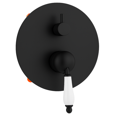 ZESTAW PRYSZNICOWY PODTYNKOWY RETRO S-1175B CZARNY