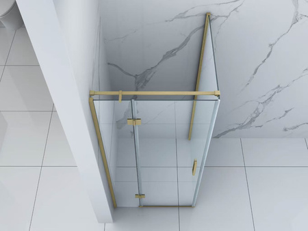 KABINA PRYSZNICOWA WILSON KWADRATOWA TRANSPARENTNA - 100X100X190 ZŁOTA