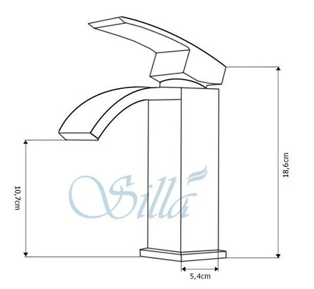 BATERIA UMYWALKOWA NEIRA STOJĄCA NISKA S-1020L CHROM