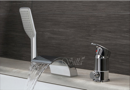 BATERIA WANNOWA CASCADE 3-OTWOROWA S-1008 CHROM