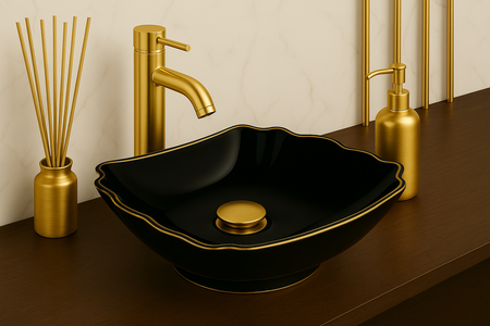 BATERIA UMYWALKOWA SENTINI WYSOKA S-2003GD ZŁOTA