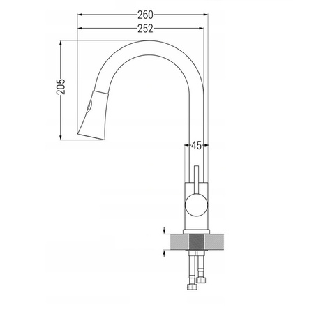 BATERIA KUCHENNA ZLEWOZMYWAKOWA SEM-2102 ZŁOTA