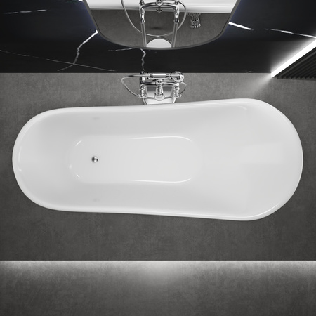 WANNA WOLNOSTOJĄCA ISABEL AKRYLOWA 150X75X72 BIAŁA