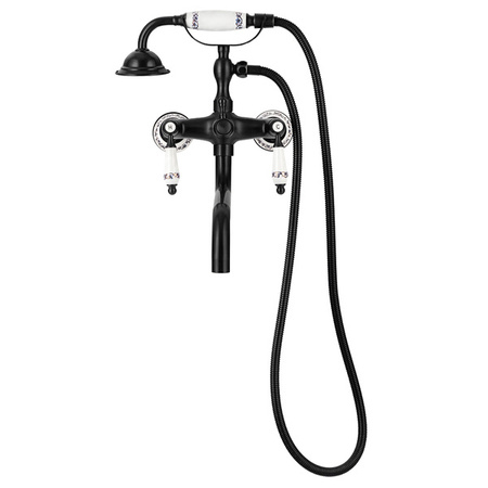 BATERIA WANNOWA ŚCIENNA PALOMA RETRO S-1184B CZARNA