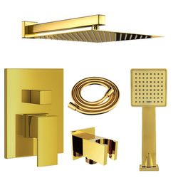 ZESTAW NATRYSKOWY PODTYNKOWY BASILIO S-1103G V2 ZŁOTY